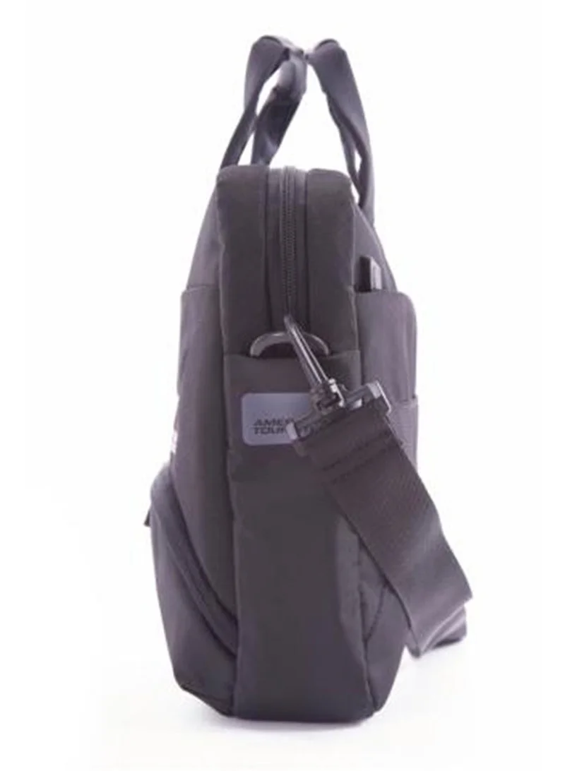 AMERICAN TOURISTER Amber 15.6" Laptop Briefcase Briefcase 100% Polyester, Blue|Quick Access Pocket|Adjustable Strap|Smart Sleeve - 1 Year International Warranty